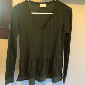 T.la green top purchased through anthropology